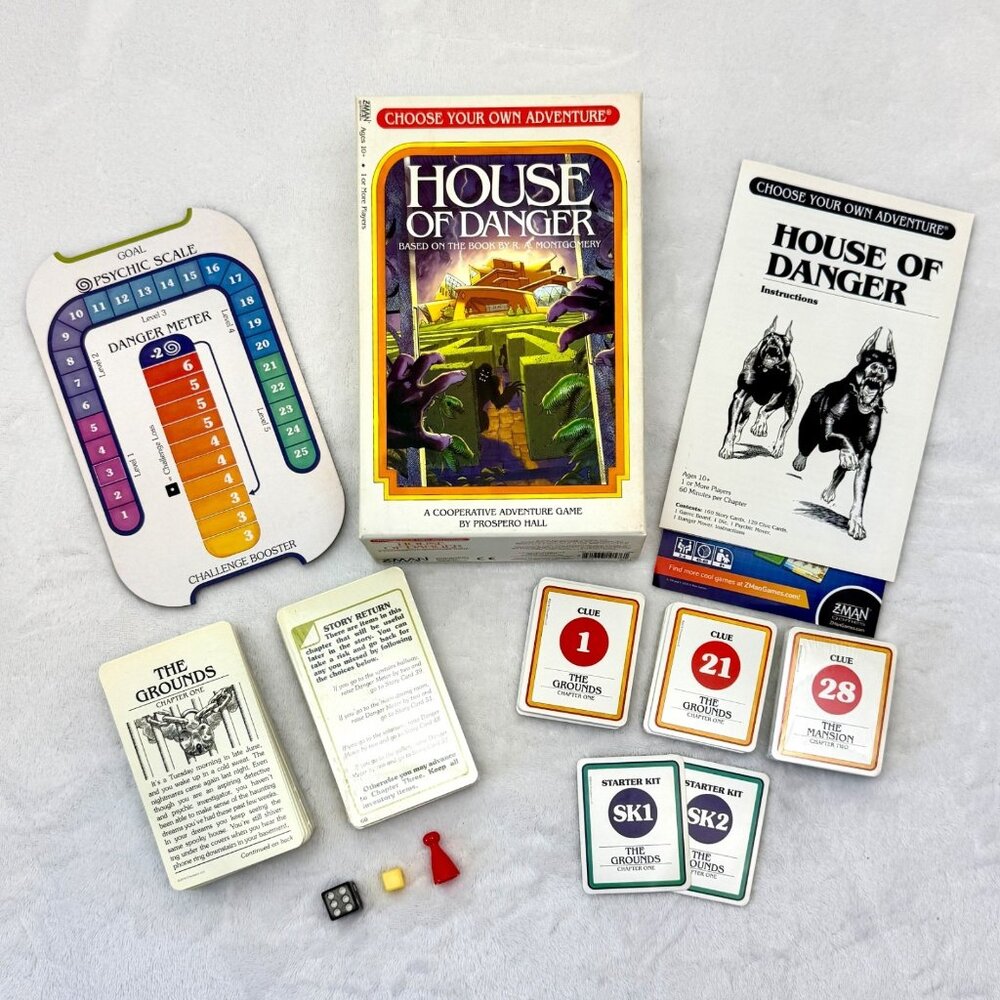 Choose Your Own Adventure House of Danger Card Game 2018 100% Complete